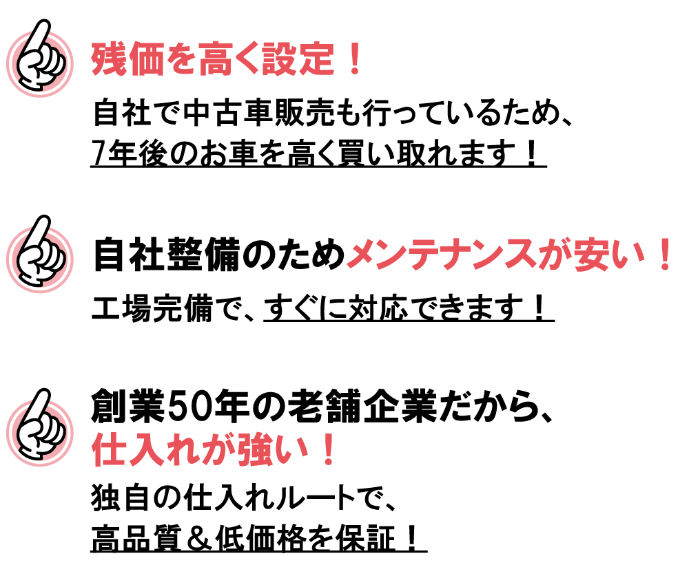 広島のカーリースならフラット7観音轟自動車 他社比較はこちら 公式 広島no 1のマイカーリース専門店フラット7観音轟自動車